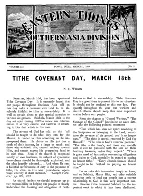 Eastern Tidings | March 1, 1939
