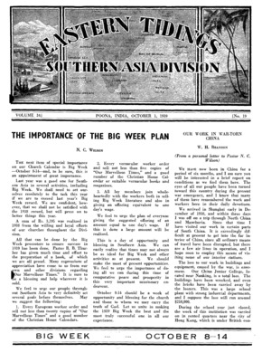 Eastern Tidings | October 1, 1939