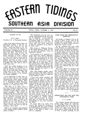 Eastern Tidings | October 1, 1940