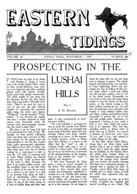 Eastern Tidings | November 1, 1949