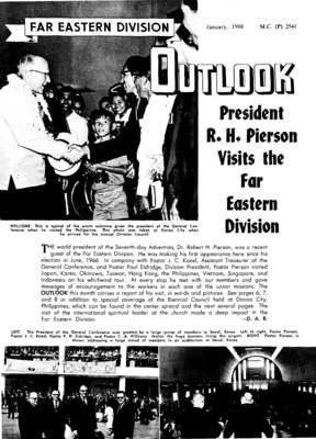 Far Eastern Division Outlook | January 1, 1968