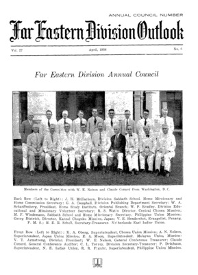 Far Eastern Division Outlook | April 1, 1938