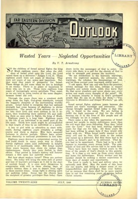 Far Eastern Division Outlook | July 1, 1940