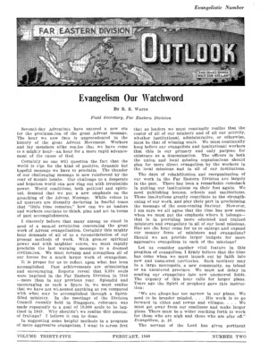 Far Eastern Division Outlook | February 1, 1949