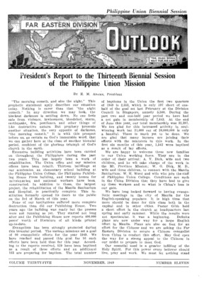 Far Eastern Division Outlook | November 1, 1949
