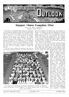 Far Eastern Division Outlook | October 1, 1952