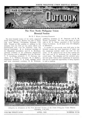 Far Eastern Division Outlook | April 1, 1953