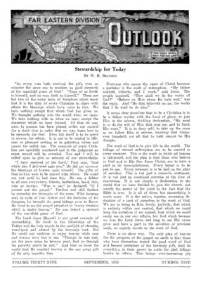 Far Eastern Division Outlook | September 1, 1953