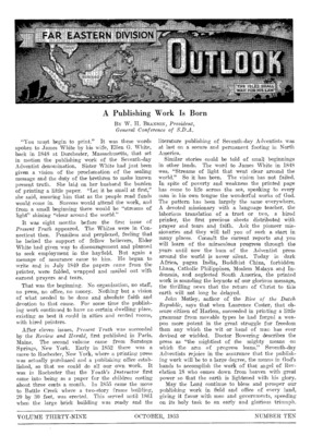 Far Eastern Division Outlook | October 1, 1953