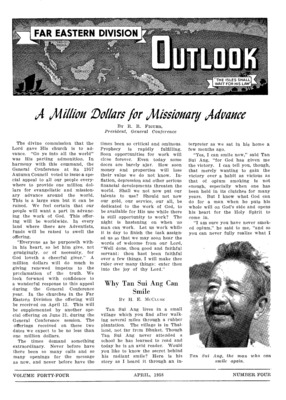 Far Eastern Division Outlook | April 1, 1958