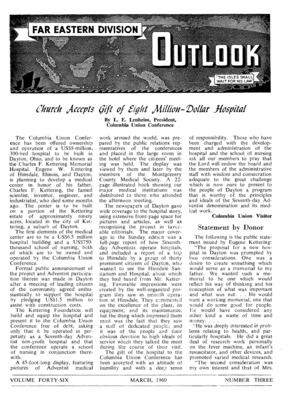 Far Eastern Division Outlook | March 1, 1960