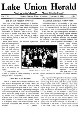 Lake Union Herald | February 12, 1930