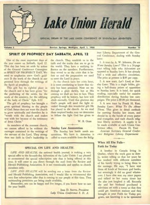 Lake Union Herald | April 1, 1958