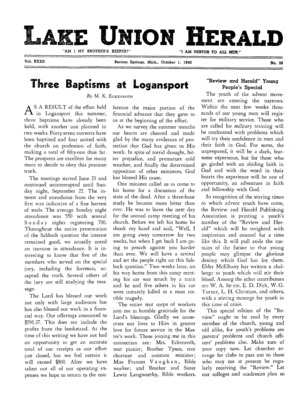 Lake Union Herald | October 1, 1940