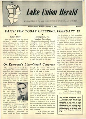 Lake Union Herald | February 9, 1960