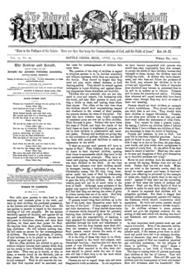 Advent Review and Sabbath Herald | April 13, 1897