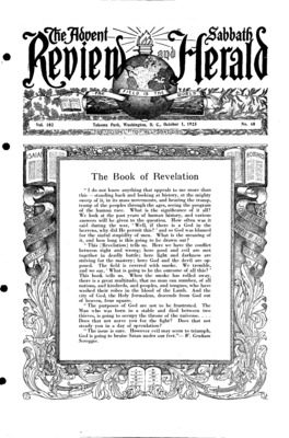 Advent Review and Sabbath Herald | October 1, 1925