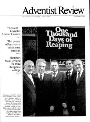 Adventist Review | November 12, 1981