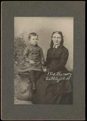 Adaline Littlejohn with her son Fred Harvey