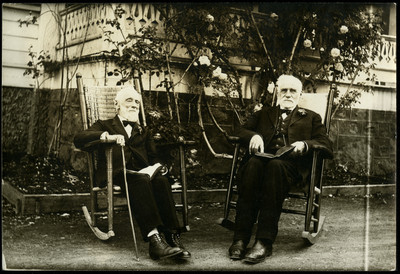 Elders John Loughborough and Stephen Haskell at St. Helena Sanitarium
