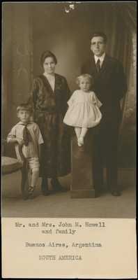 John and Florence Howell with two children