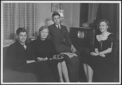 Mrs. Arabella J. Moore and her family at Maple Street, Berrien Springs