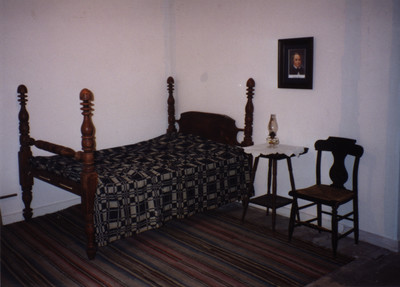 William Miller's bed in his study, where he died Dec. 20, 1849