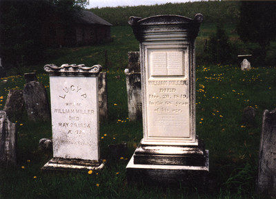 Grave Markers of William and Lucy Miller