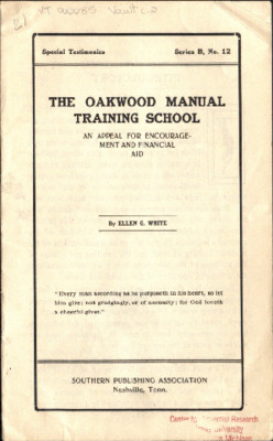 The Oakwood Manual Training School