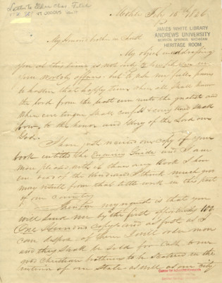 John Bigelow to Charles Fitch - Feb. 15, 1836