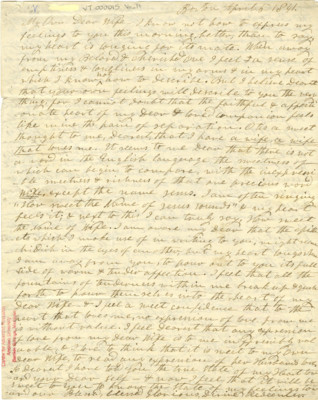 Charles Fitch to Zerviah Fitch - Apr. 5, 1841