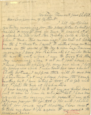 Charles Fitch to Zerviah Fitch - Jun. 23, 1842