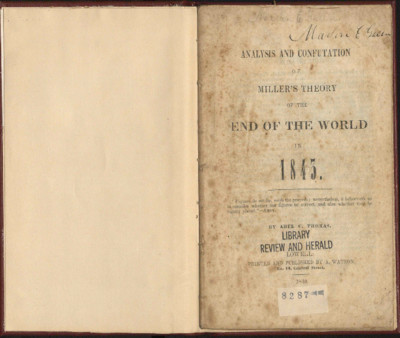 Analysis And Confutation Of Miller's Theory Of The End Of The World In 1843  
