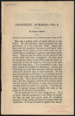 Prophetic Symbols - No. 2