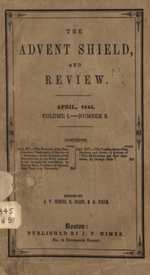 The Advent Shield, and Review | April 1, 1845