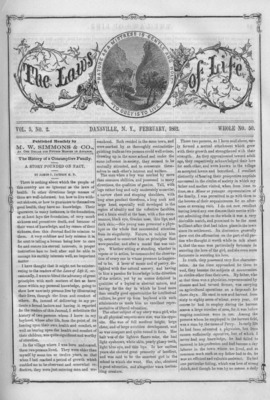 The Laws of Life | February 0, 1862
