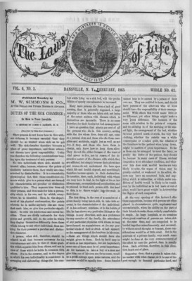 The Laws of Life | February 0, 1863