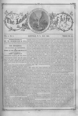 The Laws of Life | May 0, 1863
