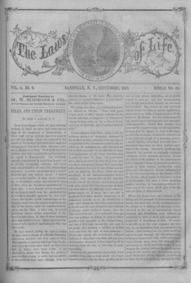 The Laws of Life | September 0, 1863