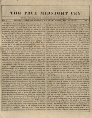 The True Midnight Cry | August 22, 1844