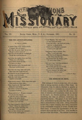 The Home Missionary | December 1, 1891