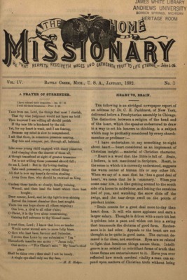 The Home Missionary | January 1, 1892
