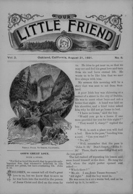 Our Little Friend | August 21, 1891