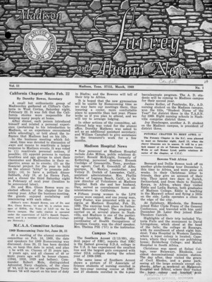Madison Survey and Alumni News | March 0, 1969