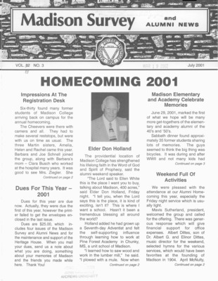 Madison Survey and Alumni News | July 0, 2001