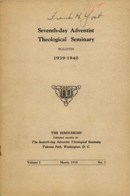 The Seminarian | March 1, 1939