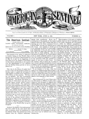American Sentinel | June 16, 1892