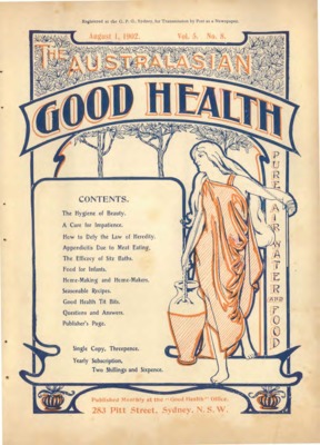 The Australasian Good Health | August 1, 1902