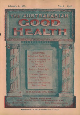 The Australasian Good Health | February 1, 1905