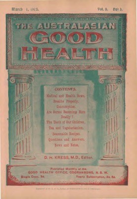 The Australasian Good Health | March 1, 1905